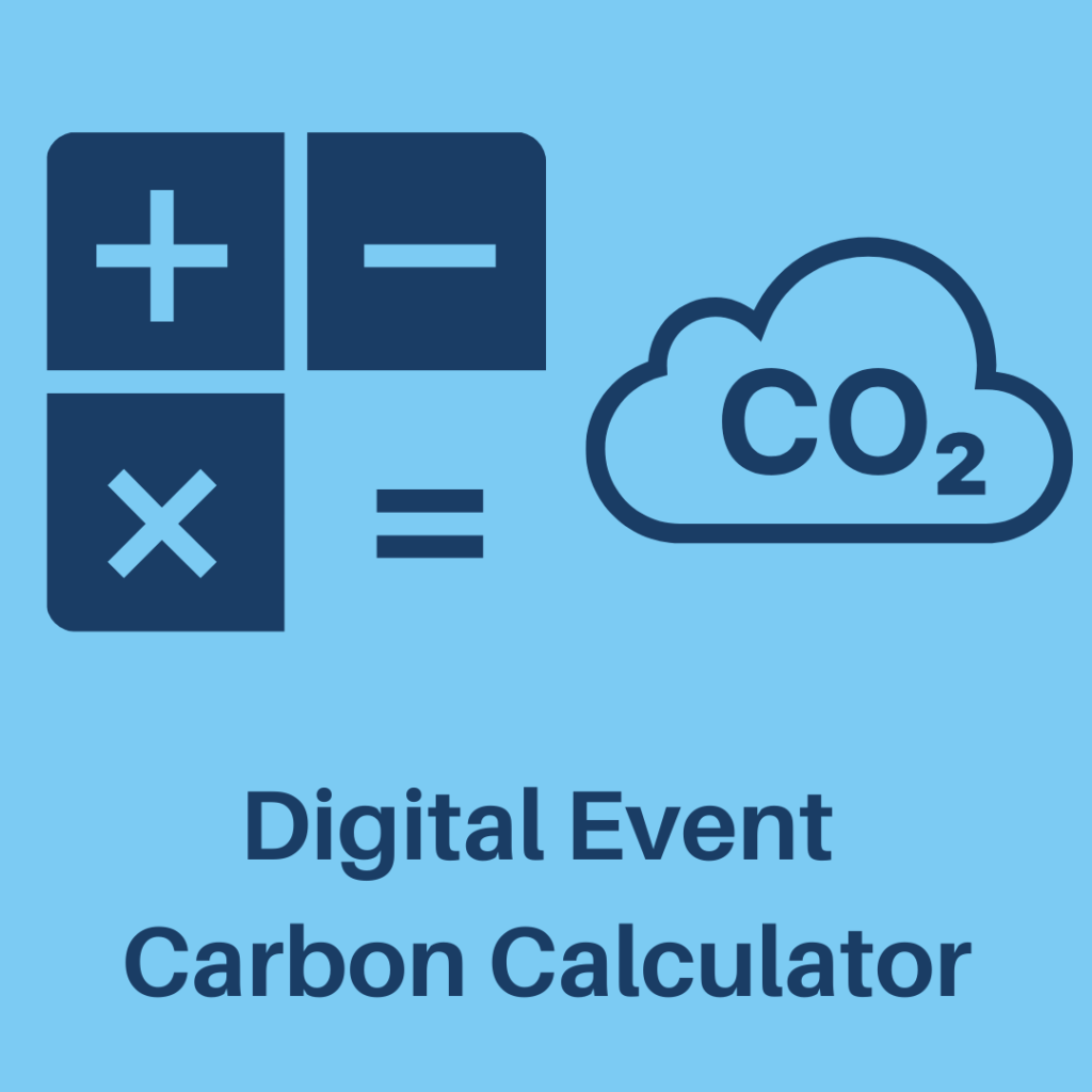 Digital Event Carbon Calculator Icon + cloud General 