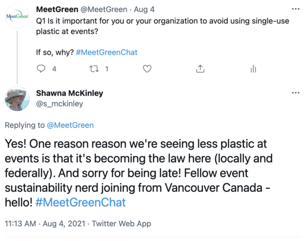August MeetGreenChat Answer to Q1 Shawna McKinley