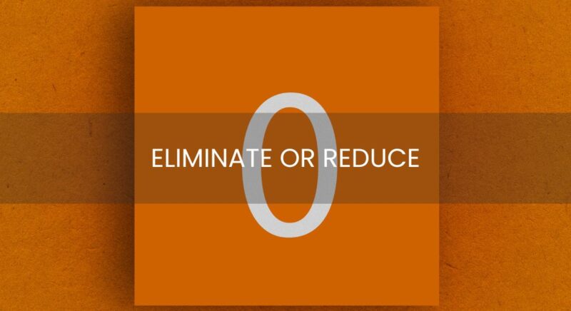 orange background with a white zero