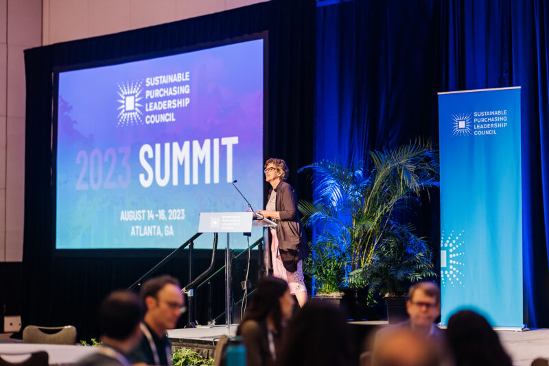 Sustainability Purchasing Leadership Council 2023 CEO Opening Session - RTW Photography