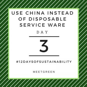 Use China Instead of Disposable Service Ware