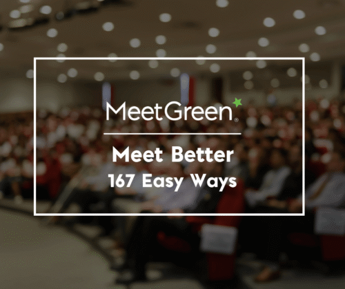 Attendees seated Text: Meet Better 167 Easy Ways