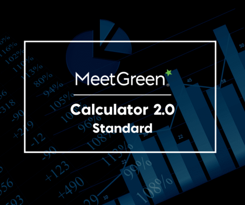 Charts for reporting Text: MeetGreen Calculator 2.0 Standard