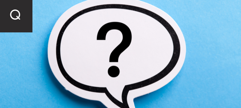 Question Mark in a Talking Bubble