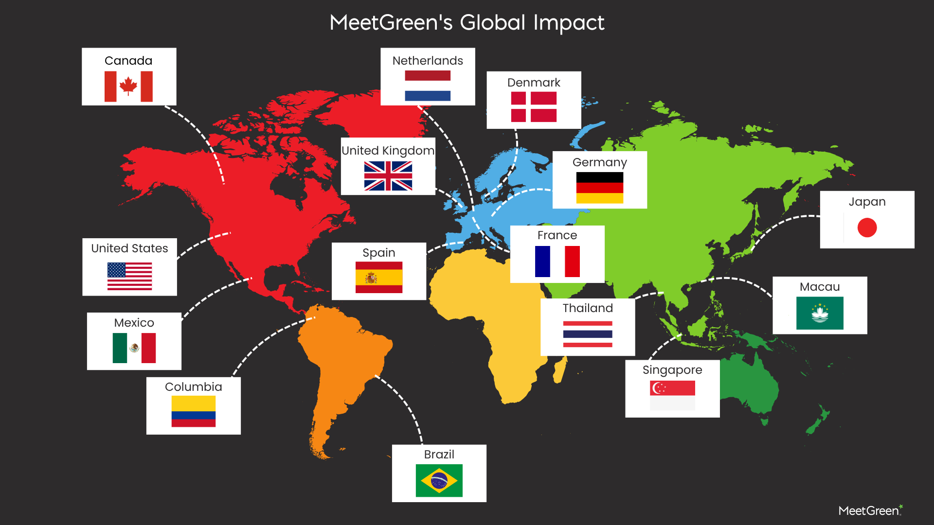 MeetGreen’s Global Impact Map MeetGreen's Global Impact Map